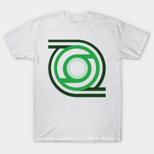 Geometric green abstract modern T-Shirt